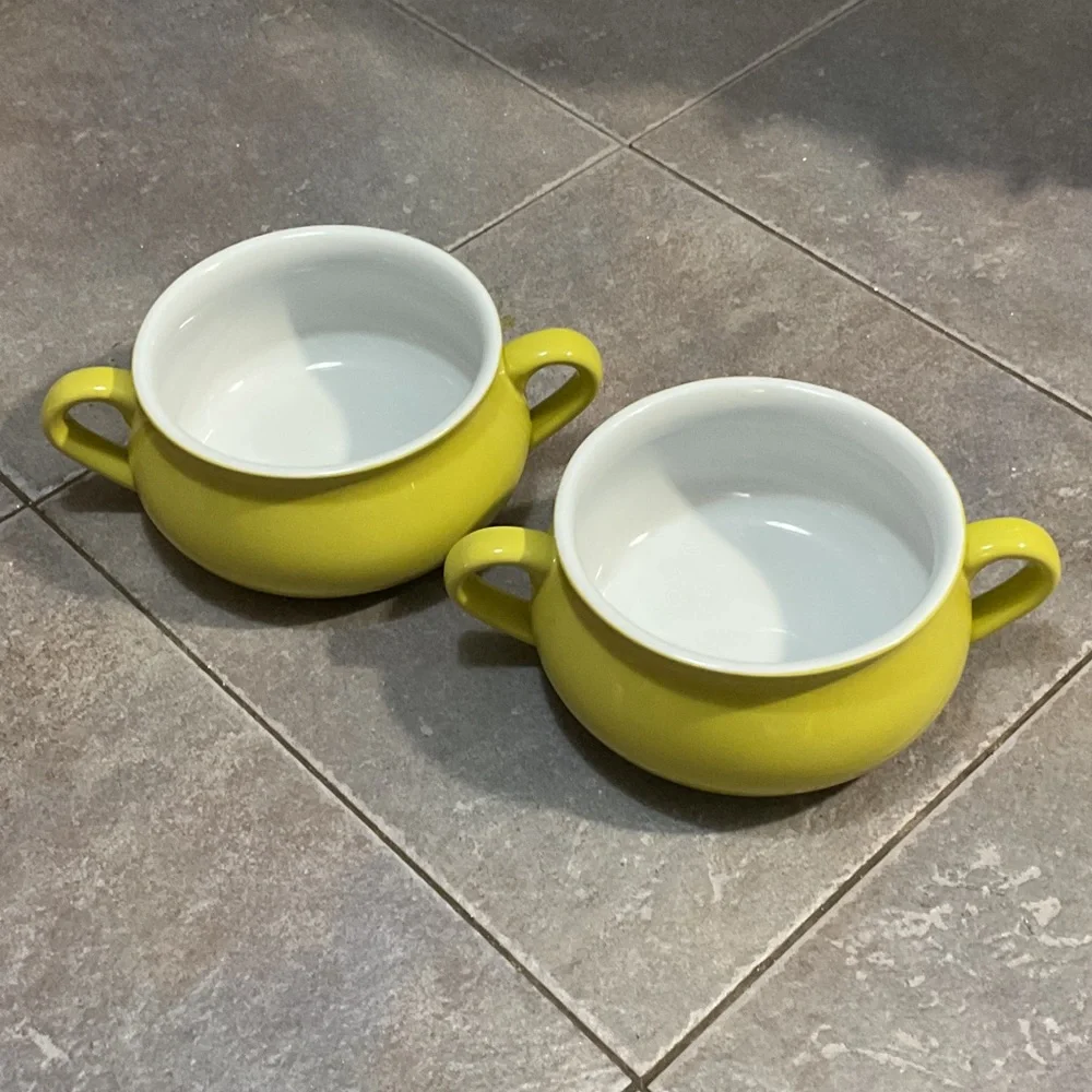 Cost Plus World Market Yellow Soup Bowls